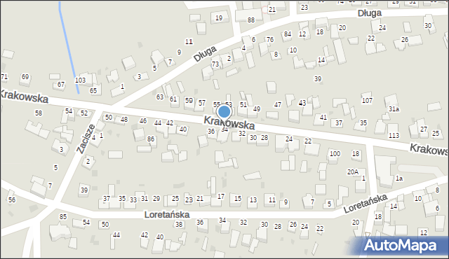 Wojnicz, Krakowska, 34, mapa Wojnicz