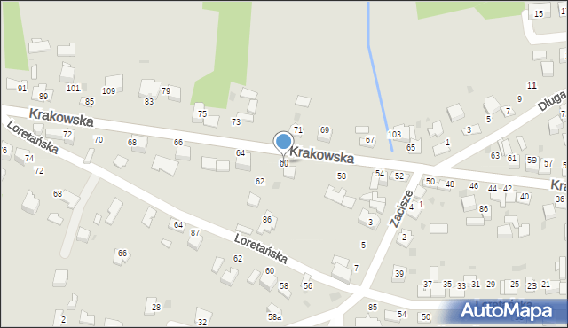 Wojnicz, Krakowska, 60, mapa Wojnicz