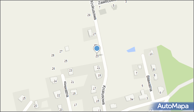 Wójtowo, Krokusowa, 23, mapa Wójtowo