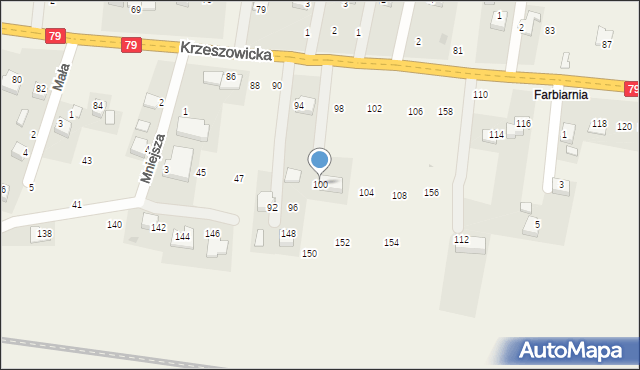 Wola Filipowska, Krzeszowicka, 100, mapa Wola Filipowska