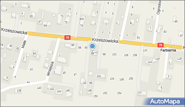Wola Filipowska, Krzeszowicka, 94, mapa Wola Filipowska