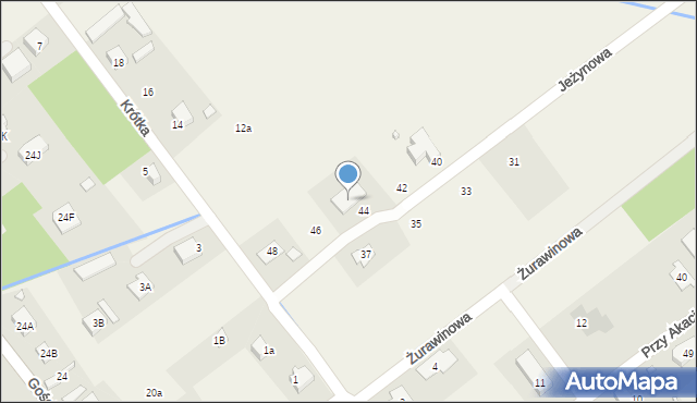 Wola Gołkowska, Krótka, 14, mapa Wola Gołkowska