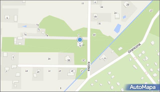 Wola Mrokowska, Krótka, 5, mapa Wola Mrokowska