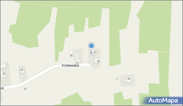 Wola Radziszowska, Królewska, 51, mapa Wola Radziszowska