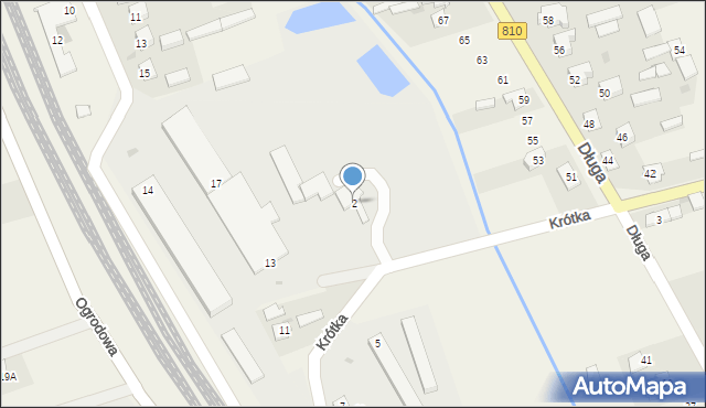 Wola Rębkowska, Krótka, 2, mapa Wola Rębkowska