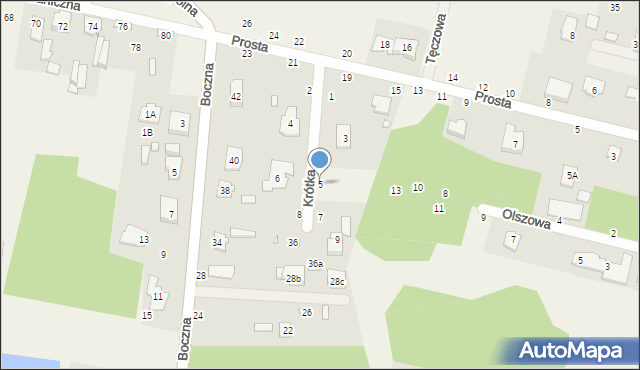 Wólka Mińska, Krótka, 5, mapa Wólka Mińska