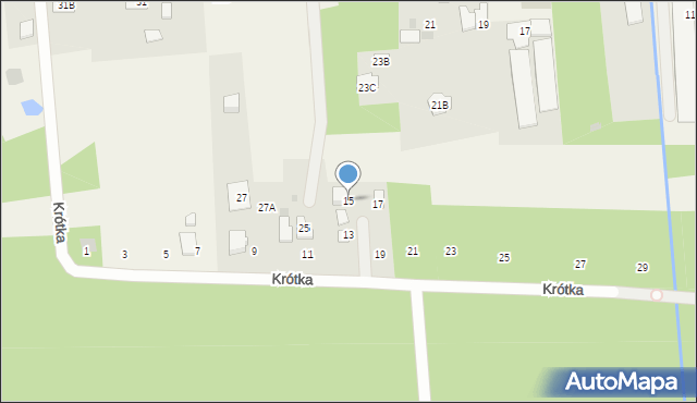 Wólka Radzymińska, Krótka, 15, mapa Wólka Radzymińska