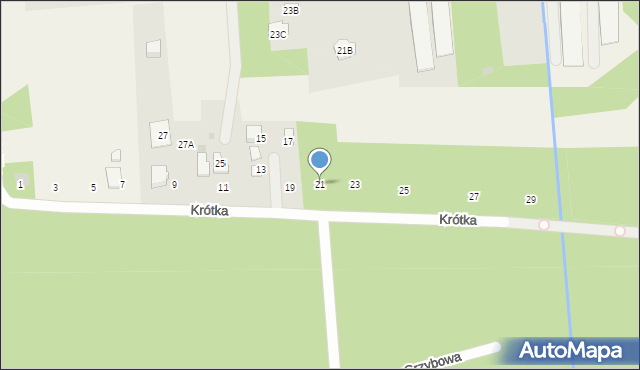 Wólka Radzymińska, Krótka, 21, mapa Wólka Radzymińska