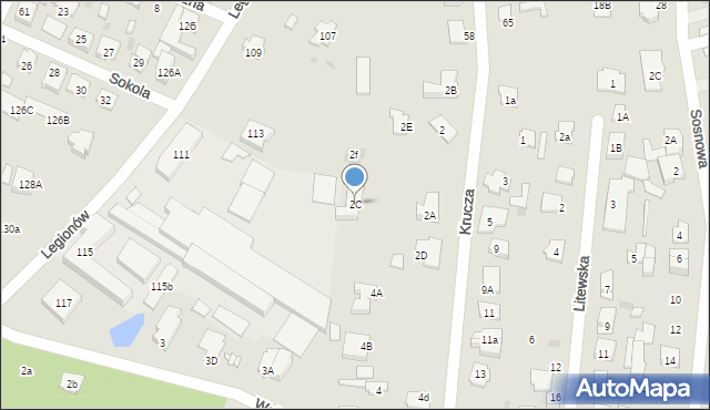 Wołomin, Krucza, 2C, mapa Wołomin