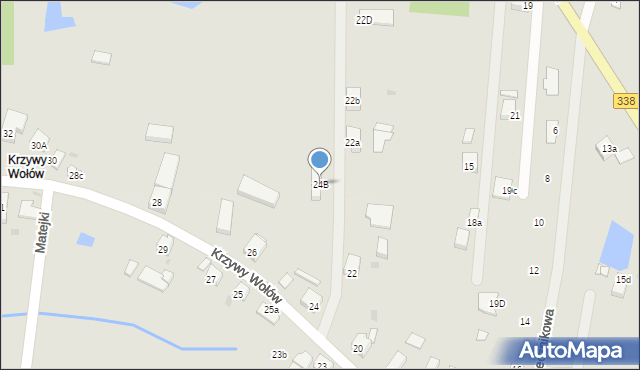 Wołów, Krzywy Wołów, 24B, mapa Wołów