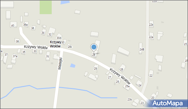 Wołów, Krzywy Wołów, 28, mapa Wołów