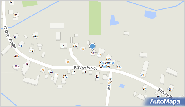 Wołów, Krzywy Wołów, 34, mapa Wołów