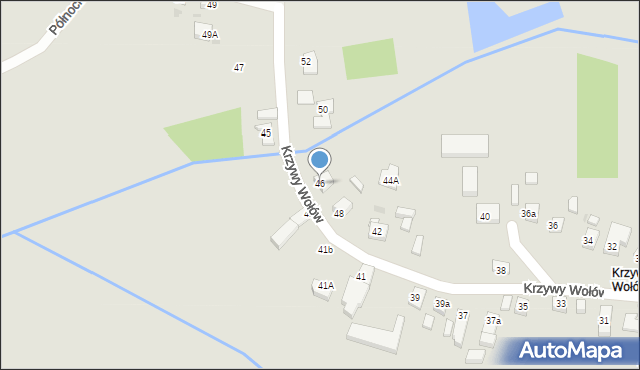 Wołów, Krzywy Wołów, 46, mapa Wołów