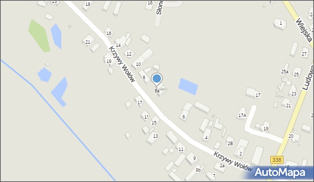 Wołów, Krzywy Wołów, 8a, mapa Wołów