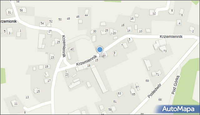 Wołowice, Krzemiennik, 13, mapa Wołowice