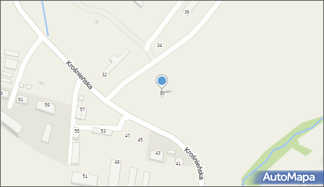 Wróblik Królewski, Krośnieńska, 30, mapa Wróblik Królewski