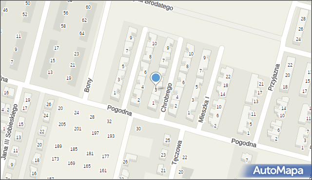 Wróblowice, Króla Bolesława Chrobrego, 3, mapa Wróblowice