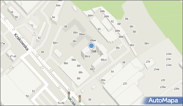 Wrocław, Krakowska, 88cc, mapa Wrocławia