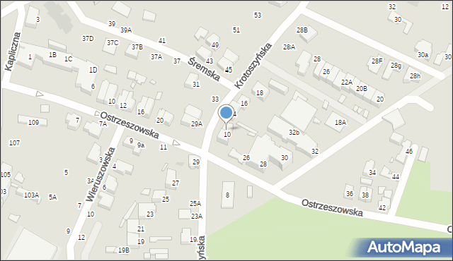 Wrocław, Krotoszyńska, 12, mapa Wrocławia