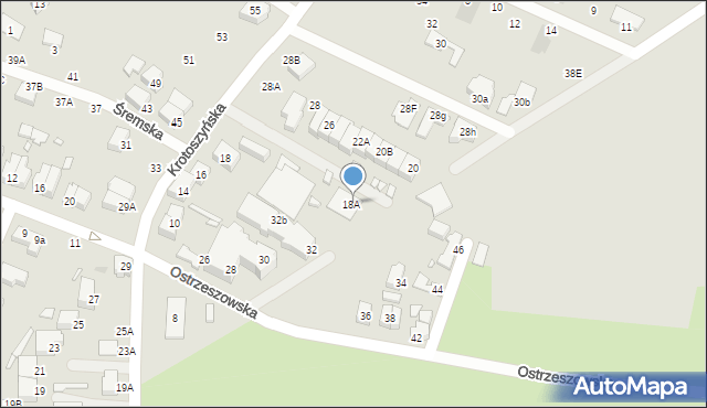 Wrocław, Krotoszyńska, 18B, mapa Wrocławia