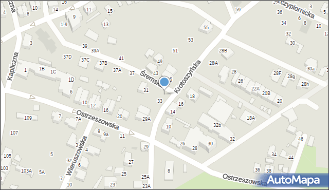 Wrocław, Krotoszyńska, 35, mapa Wrocławia