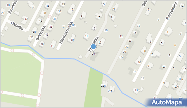 Wrocław, Krośnicka, 14, mapa Wrocławia