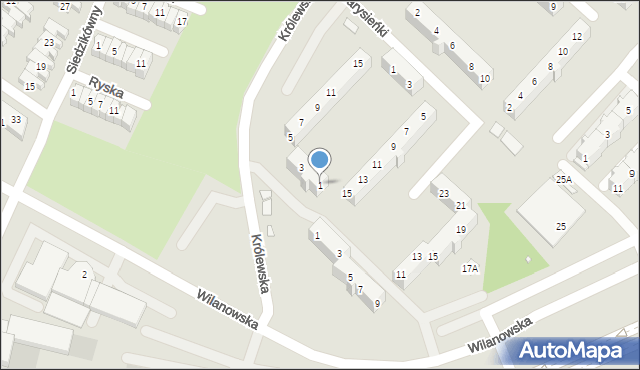 Wrocław, Królewska, 1, mapa Wrocławia