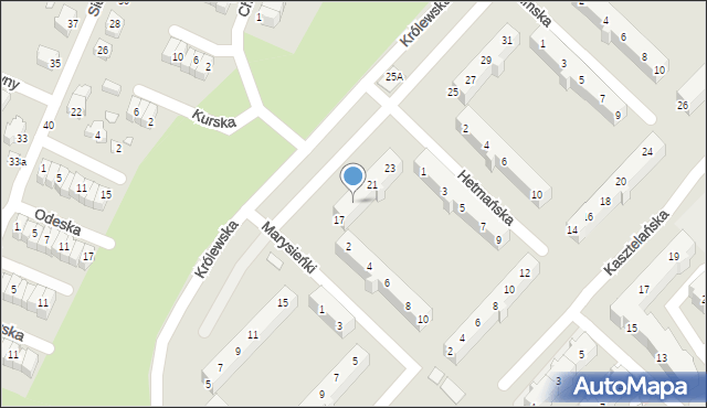 Wrocław, Królewska, 19, mapa Wrocławia