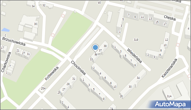 Wrocław, Królewska, 35, mapa Wrocławia