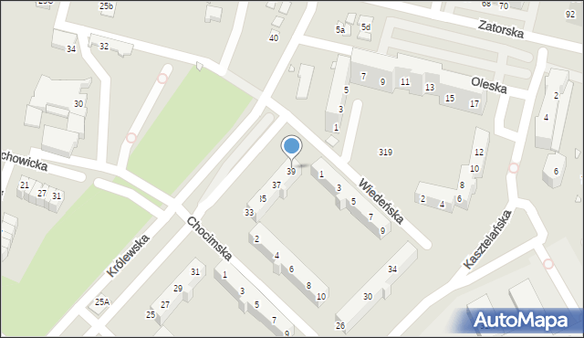 Wrocław, Królewska, 39, mapa Wrocławia