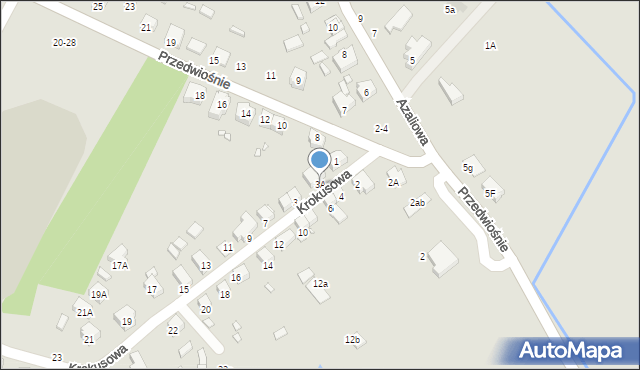 Wrocław, Krokusowa, 3A, mapa Wrocławia