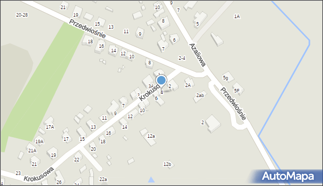 Wrocław, Krokusowa, 4, mapa Wrocławia