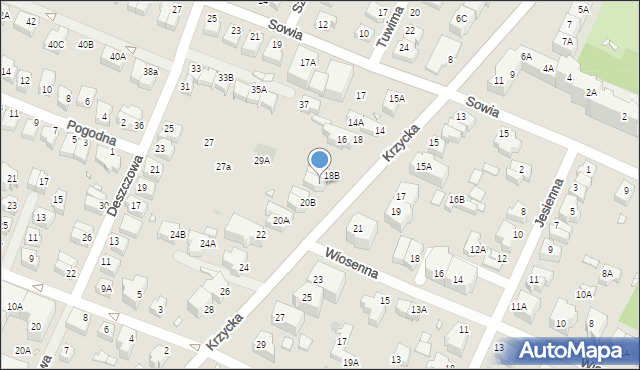 Wrocław, Krzycka, 20, mapa Wrocławia