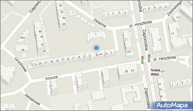 Wrocław, Krucza, 9, mapa Wrocławia