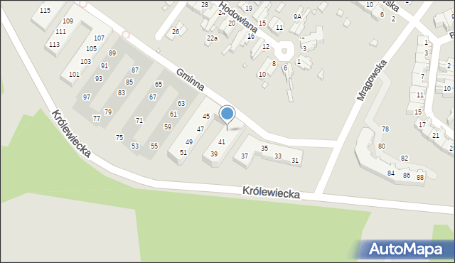 Wrocław, Królewiecka, 43, mapa Wrocławia