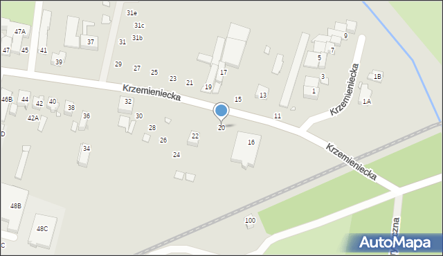 Wrocław, Krzemieniecka, 20, mapa Wrocławia