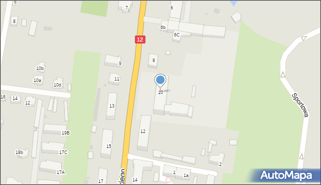 Wschowa, Króla Kazimierza Wielkiego, 10, mapa Wschowa