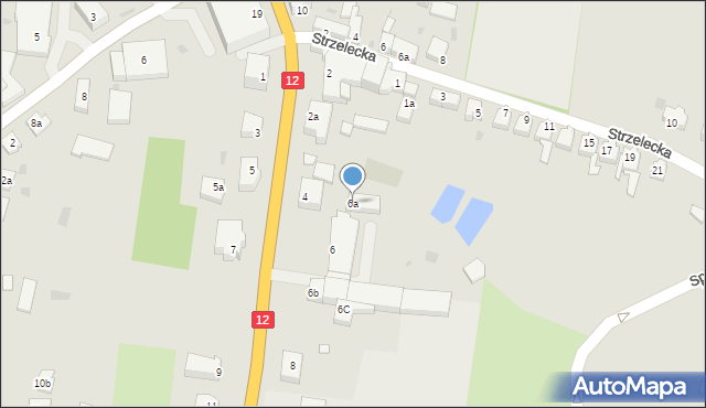 Wschowa, Króla Kazimierza Wielkiego, 6a, mapa Wschowa