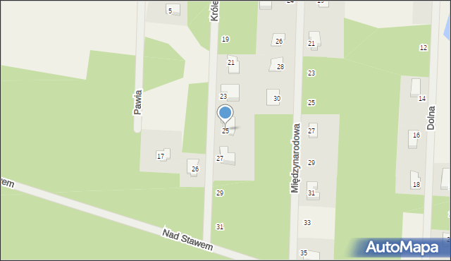 Wycinki Osowskie, Królewska, 25, mapa Wycinki Osowskie