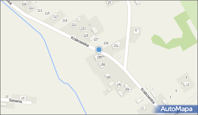 Wysiołek Luborzycki, Krakowska, 156, mapa Wysiołek Luborzycki