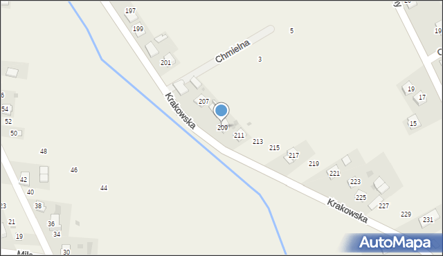 Wysiołek Luborzycki, Krakowska, 209, mapa Wysiołek Luborzycki