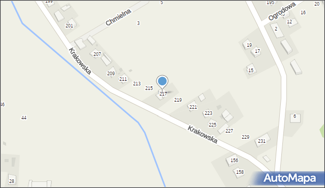 Wysiołek Luborzycki, Krakowska, 217, mapa Wysiołek Luborzycki