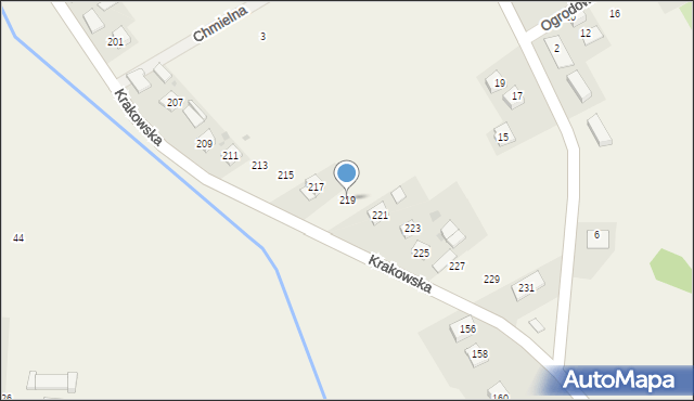 Wysiołek Luborzycki, Krakowska, 219, mapa Wysiołek Luborzycki