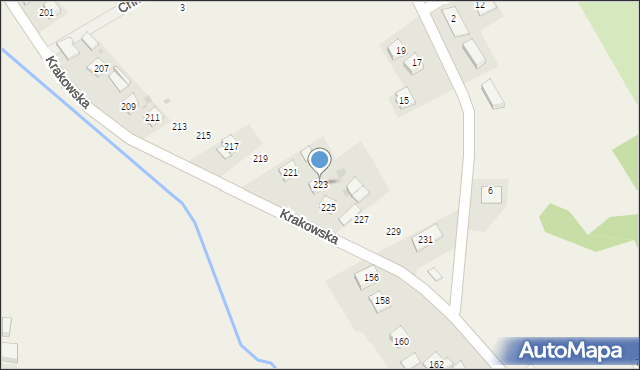 Wysiołek Luborzycki, Krakowska, 223, mapa Wysiołek Luborzycki