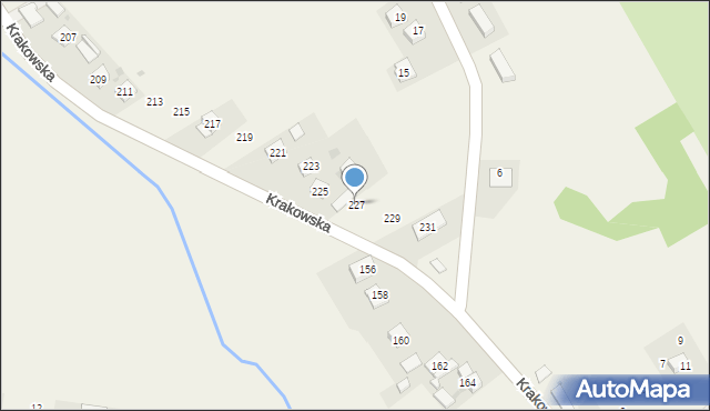 Wysiołek Luborzycki, Krakowska, 227, mapa Wysiołek Luborzycki