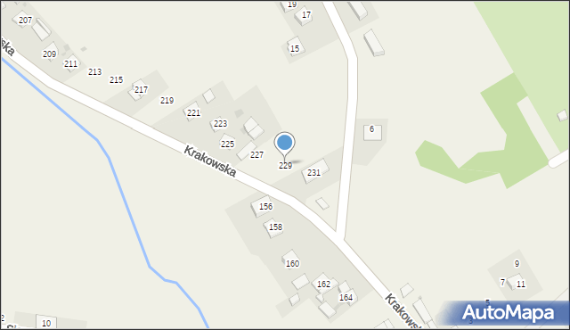 Wysiołek Luborzycki, Krakowska, 229, mapa Wysiołek Luborzycki