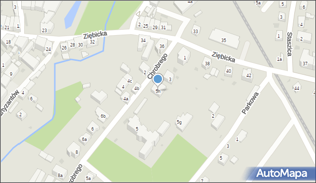 Ząbkowice Śląskie, Króla Bolesława Chrobrego, 5h, mapa Ząbkowice Śląskie