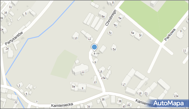 Ząbkowice Śląskie, Króla Bolesława Chrobrego, 7, mapa Ząbkowice Śląskie