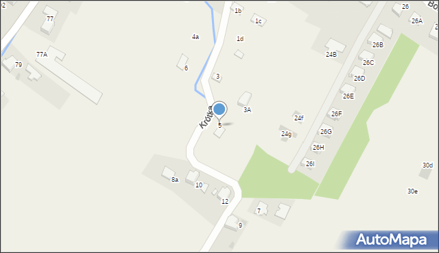 Zaborze, Krótka, 5, mapa Zaborze