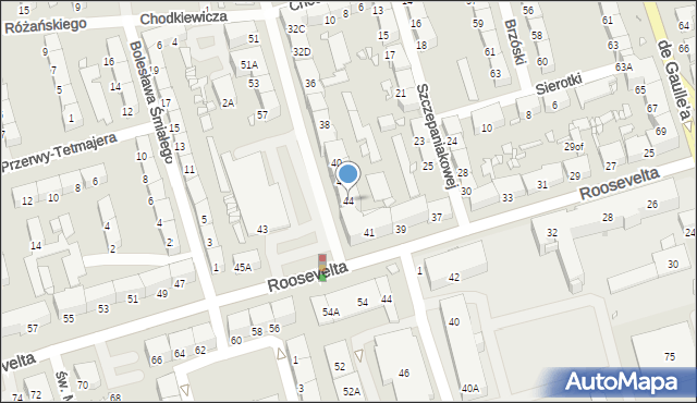 Zabrze, Króla Jana III Sobieskiego, 44, mapa Zabrza